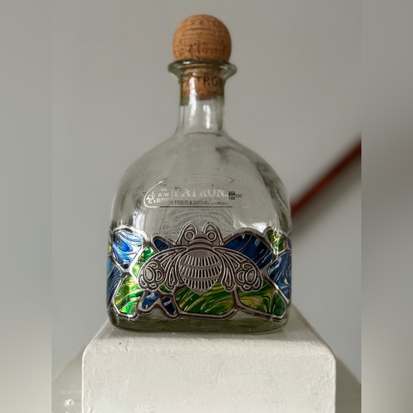 Patron Tequila Silver Blanco 1L EMPTY bottle for decor - Picture 2 of 6